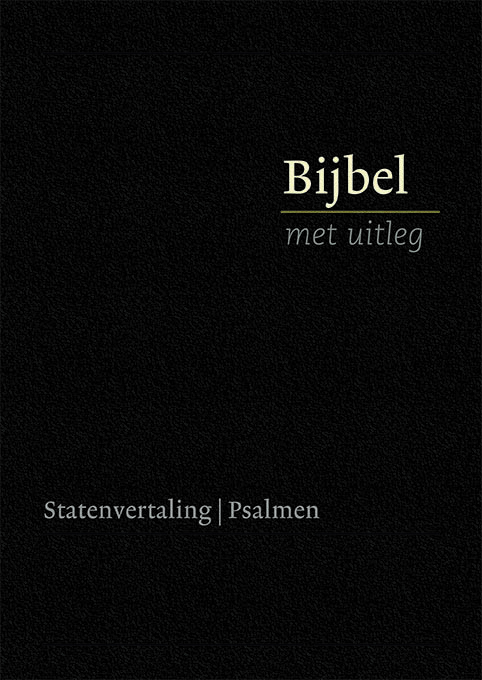 Bijbel met uitleg, harde band in cassette, 170 x 240 mm, zwart